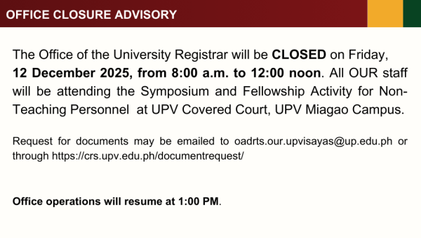 Office Closure Advisory 